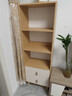 林氏家居北欧三层书柜落地一体靠墙组合格子柜书架置物柜储物柜MQ1X 【原木色+白】MQ2X-A 0.5m书柜 实拍图