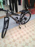 JEEP吉普山地车自行车双碟刹变速减震镁合金成人通勤越野山地车-MX100 薄墨灰【轻量高颜值镁合金车架】 26寸（适合身高145-160CM） 24速-日常通勤【加粗减震前叉】 实拍图