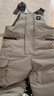 保姆鹅 儿童羽绒背带裤宝宝户外防风雪羽绒裤弹力加厚保暖长裤[NM2560] 烟灰 140 实拍图