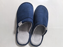 回力日系柔软情侣棉拖秋冬家居室内保暖棉鞋男款HL0006蓝色44-45码 实拍图