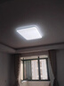 惠普精工吸顶灯led灯卧室现代简约餐厅中山灯具方40*40cm三色遥控 实拍图