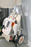 可优萌遛娃神器婴儿推车溜娃车轻便简易折叠一键收车0-3-6岁2大童儿童车 【加大遮阳蓬】奥丁白丨一键折叠 双向推行+全包坐垫+置物袋 实拍图