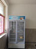 新飞 （Frestec）展示柜冷藏保鲜柜酒水饮料冰柜双开门冷藏柜酒店冷藏保鲜柜超市直冷玻璃门风冷无霜冰箱立式冷柜 小双门蓝白588L【直冷省电】1米 实拍图