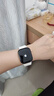 Apple/苹果 Watch Series 10 智能手表GPS款46毫米玫瑰金色铝金属表壳淡桃粉色运动型表带S/M MX293CH/B 实拍图