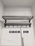 百悍毛巾架免打孔卫生间置物架浴室挂件厕所浴巾架套装卫浴洗手间收纳 实拍图