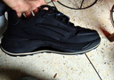 回力（Warrior）官方男鞋冬季款皮面休闲跑步鞋男老爹鞋子男士运动鞋男黑卡其40 实拍图