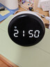 小度智能闹钟音箱  大屏数字显示 床头创意闹钟 语音交互 红外遥控家电 智能音响 儿童早教机故事机 实拍图