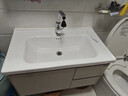九牧王世家太空铝蜂窝浴室柜组合陶瓷一体盆洗漱台奶油风铝合金洗手盆洗脸盆 全铝柜81CM【奶油风/双抽屉】#不配镜子 实拍图