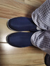 拾映正宗老北京布鞋男款高档休闲爸爸鞋中老年健步鞋防滑一脚蹬老人鞋 四季男款蓝色 40 实拍图