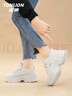 唐狮（TonLion）老爹鞋女鞋2025秋冬季厚底休闲鞋子女士增高运动小白鞋女 米色 39 实拍图