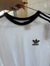 阿迪达斯 （adidas）三叶草系列 男 3-STRIPES LS T 长袖 IA4879 白色  L  实拍图