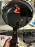 牧利派电炒锅炒菜电煮锅电火锅多功能家用电热锅多用途锅不粘锅一锅多用蒸煮煎炒一体锅小家电料理锅插电 雅黑色-电炒锅不粘锅 带木铲【配加长电线】 特厚款3.5升 智能款-无蒸笼 1-3人 实拍图