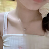 森之恋纯银项链女生2025新款轻奢小众高级感女士项链银饰吊坠送女友礼物 银白色-精美礼盒 实拍图