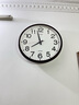 康巴丝（Compas）挂钟客厅石英钟表挂墙2024年新款时钟 3441A 橡木色 46cm 实拍图