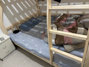 筱环上下床实木上下铺儿童床男孩女孩高低床成人双层床子母床 上下床 爬梯款+书架+床垫*2 上铺宽130下铺宽150-全实木 实拍图