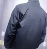 罗蒙（ROMON）外套男秋季夹克男商务休闲干部上衣立领中青年男装ZH9908黑色XL 实拍图