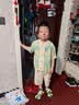 罗蒙汉服男童中国风儿童新中式古装毕业演出服 山水色套装 130 实拍图