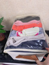 洁百纳衣服收纳箱家用衣柜可折叠布艺整理盒放衣物裤子大容量带盖储物筐 大号-淡雅米【带盖防尘】 实拍图