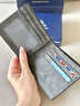 保罗美思得高端钱包男士短款卡包皮钱夹奢侈品牌轻奢生日礼物送男友老公父亲 渐变灰色 高档轻奢商务百搭休闲时尚【红色礼盒】 实拍图