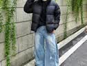 森马[轻松羽绒系列]三防羽绒服男款男士羽绒服保暖厚面包服 黑色（灰鸭绒） XL 实拍图