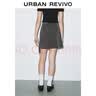 UR2026夏季新款女装不规则褶皱设计感A字半裙UYV550026 深灰 (偏短) XS 实拍图