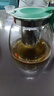 茶壶泡茶器整套茶具茶水分离玻璃耐热泡茶壶花茶套装茶漏 绿把一壶四杯 1000ml 实拍图