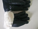 米诗德羊·毛手套零下40度真皮毛一体手套冬五分指防寒男女情侣加厚保暖 巨厚黑色[羊皮毛内里厚约11mm XL 实拍图