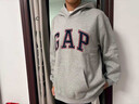 GAP男女装2025秋季新款logo印花抓绒宽松运动连帽衫卫衣786920 米色 L (175/96A) 亚洲尺码 实拍图