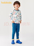 巴拉巴拉【奥特曼IP】巴拉巴拉男童秋衣秋裤套装秋冬柔软打底睡衣舒适亲肤 蓝色调00488 100 实拍图
