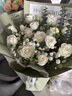 艾斯维娜鲜花速递11朵玫瑰花束送女友生日礼物全国同城配送 11朵白玫瑰花束 实拍图