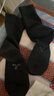 迪卡侬（DECATHLON）男士袜子冬季袜子运动袜高帮棉袜透气保暖男女长袜 RS160-商务黑色-3双装 【35-38】(鞋码35/36/37/38) 实拍图