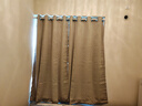 水星家纺免打孔窗帘遮光卧室高遮光布杆子全套隔音飘窗遮阳帘2.4x1.8m米色 实拍图