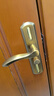 奥本执手锁室内门锁卧室木门锁轻音锁体铜芯可调节门锁A18黄古 实拍图