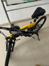 EROADE德国折叠山地自行车男成人青少年学生超轻便携铝合金越野变速赛车 黄色【宙马X4】shimano双油碟 24寸-适合身高150-170cm 18速 实拍图