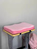 学生坐垫教室专用学习凳子板凳学校久坐屁股儿童屁垫高中生椅子垫 粉色【小号绒布款】可拆洗双绑带 实拍图