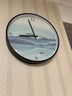 BBA 挂钟客厅家用古典挂表山水画艺术挂墙装饰钟表 山水孤舟30cm 实拍图