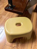 椅子奶油风家用小凳子加厚塑料凳可叠放耐用儿童凳学生寝室矮凳 柠檬黄1个 实拍图