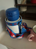 杯具熊（BEDDYBEAR）开口笑儿童水杯保温杯男女小学生宝宝吸管双饮杯子送礼保温壶 双饮保温杯-赛罗奥特曼600ml 实拍图