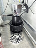 比乐蒂（Bialetti）【官方正品】摩卡壶 双阀高压手冲咖啡壶意式浓缩手动咖啡机送礼 4杯份+4.0电陶炉(摩登黑) 170ml 实拍图