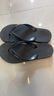 卡帝乐鳄鱼（CARTELO）人字拖鞋男士夏季户外穿运动居家用软底沙滩凉拖 VP1520 黑色 42 实拍图