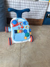 学步车婴儿多功能学步推车防侧翻宝宝学走路防O型腿走路起步 学习桌学步车（投篮款）蓝色 实拍图