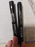 得力（deli）大双头粗头物流快递记号笔1.5mm/5.7mm 办公签字学生文具教学会议笔马克笔 10支/盒 黑色 S555 实拍图