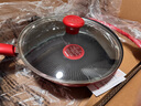 特福（Tefal）国标I级不粘锅平底锅 有钛强化煎锅牛排煎蛋锅 燃气灶电磁炉通用 2-3人【原装锅铲+锅盖】 26cm 实拍图