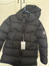 保姆鹅  【风墙】儿童羽绒服宝宝中长款护脸加厚外套保暖童装[NG2664] 炭黑 110 实拍图