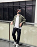 春秋季新款夹克男士宽松纯色百搭情侣外套棒球服上衣防水外套男 JK668黑色 【特价捡漏】 M 实拍图