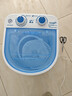 长虹洗衣机4.5KG宝宝家用成人小迷你洗衣机小型出租屋两用洗袜子半自动洗成人内衣裤夏天短袖薄款衬衣 4.5公斤蓝色【洗涤+沥水+杀菌】 实拍图