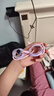 英发（YINGFA）儿童泳镜 高清防雾舒适防水青少年专业竞速小框游泳眼镜 浅紫\粉 实拍图