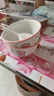釉下彩可爱卡通碗碟套装家用高颜值陶瓷碗筷盘餐具 2碗2勺 4件套 实拍图