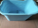 千勤成人洗澡盆加厚儿童洗澡桶大号宝宝家用沐浴桶大人浴缸泡澡桶可坐 【蓝色】建议1.65米内 实拍图