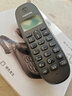 摩托罗拉（Motorola）CL101C数字无绳电话机 无线座机子母机 办公家用大屏幕 双清晰免提固话（插电话线或光猫使用） CL101C一拖一黑色 实拍图